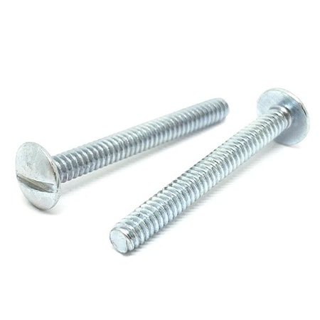 Boltsandnuts.Com 1/4"-20 x 3/4 in Slotted Truss Machine Screw, Zinc Plated Steel, 100 PK 25C75STHMSZ-100